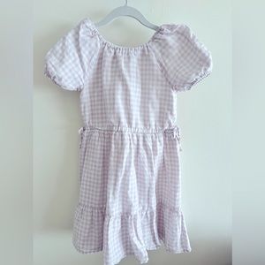 Crewcuts checkered pattern dress (light purple and white)